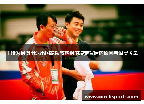 王皓为何做出退出国家队教练组的决定背后的原因与深层考量